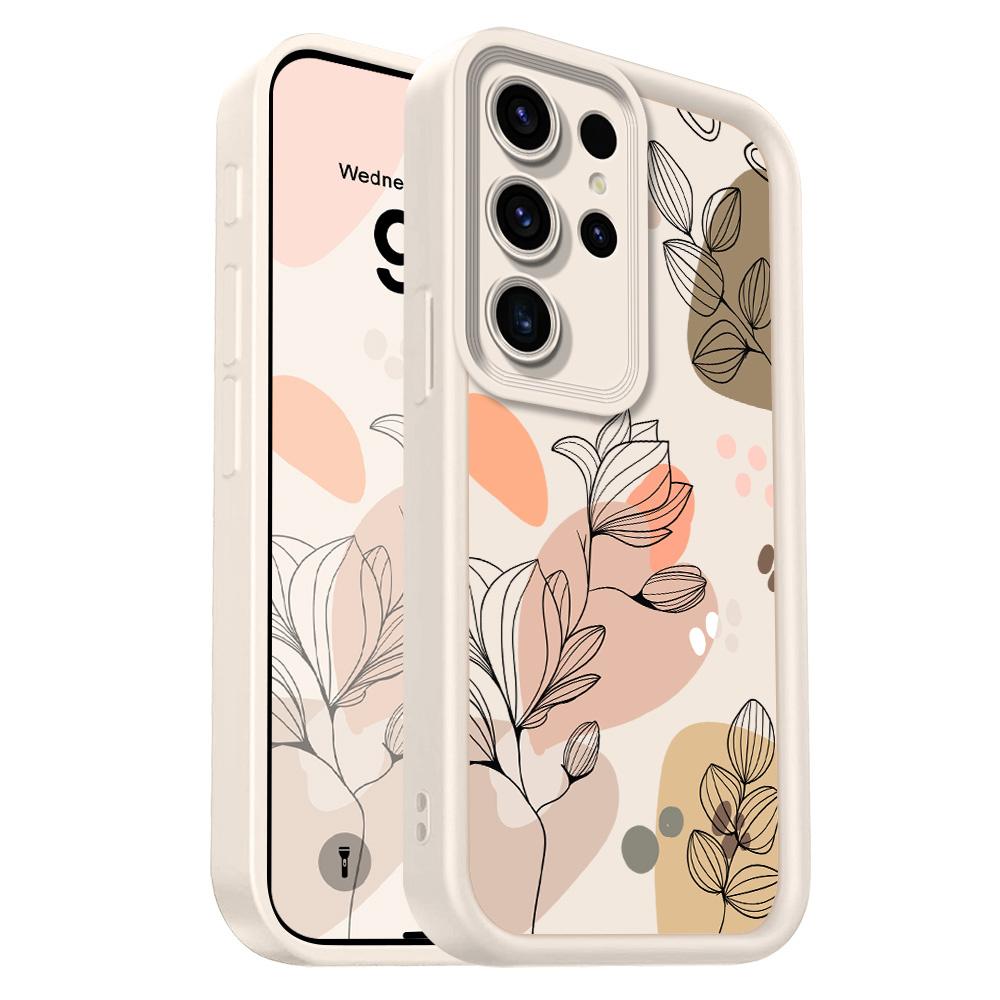 

Charming Flowers Phone Case For Samsung Galaxy S23 S22 S21 S20 FE Plus Ultra Note 20 5G Staircase Soft Cover Samsung S21 Ultra білий