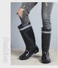 2025 Men's Waterproof Non-Slip High-Top Mining Boots with Thick Soles and Reflective Strips for Coal Mine Protection