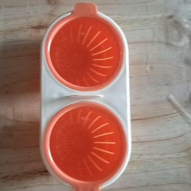 Mikrowellen-Eierkocher-Becher: Antihaft Pochier- und Spiegelei-Zubereiter mit Onsen-Ei-Form.