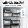 LOCK&LOCK Natural Stainless Steel Food Storage Container, Airtight Refrigerator Kitchen Storage Box for Fruits And Snacks, 2L