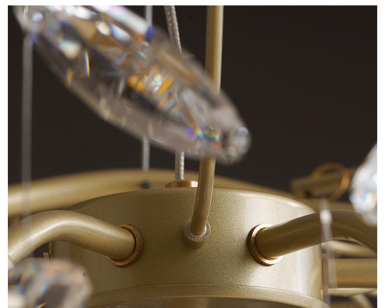 Firefly Branch Crystal Pendant Lamp - Post-modern Luxury Lighting for Living Room, Bedroom, and Dining Room.