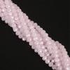 4mm Iridescent Glass Crystal Wheel Beads - Faceted Loose Abacus Beads for DIY Projects