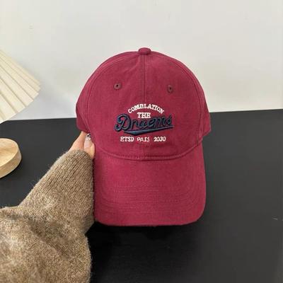 High Quality Embroidered Letter Baseball Cap, Male and Female Couples Trendy Brand Four-season Cap, Retro Soft Top Hat