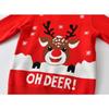 Boys,girls, Christmas Knitwear, Reindeer Pattern Jacquard Round Neck Sweater, Long Sleeved Pullover, Autumn and Winter
