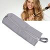 Hot Iron Holder Bag Heat Resistance Hanging Hot Hair Tool   Bag Curling Iron Travel Case Gray