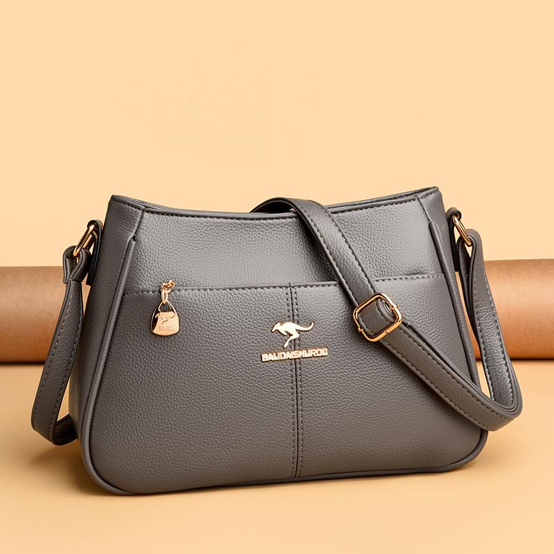 Geantă crossbody la modă pentru femei, geantă de umăr casual retro, textură din piele moale, simplitate la modă pentru femei, trend european retro