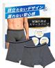 AMERIO Incontinence Boxer Briefs 2 Men's Pads, Absorbent, Front-Opening (Size L, Count)