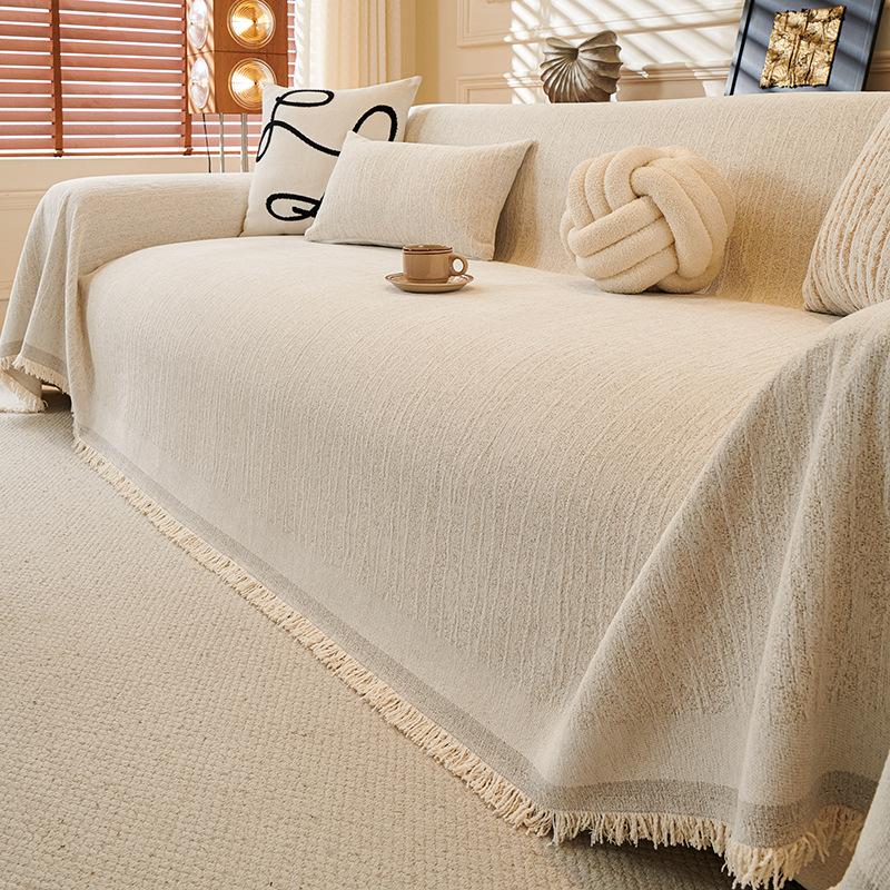 1PC Cream Style Sofa Towel New Chenille All-purpose All-inclusive Sofa Cover Cloth Home Textile Products Slipcovers 180X130CM