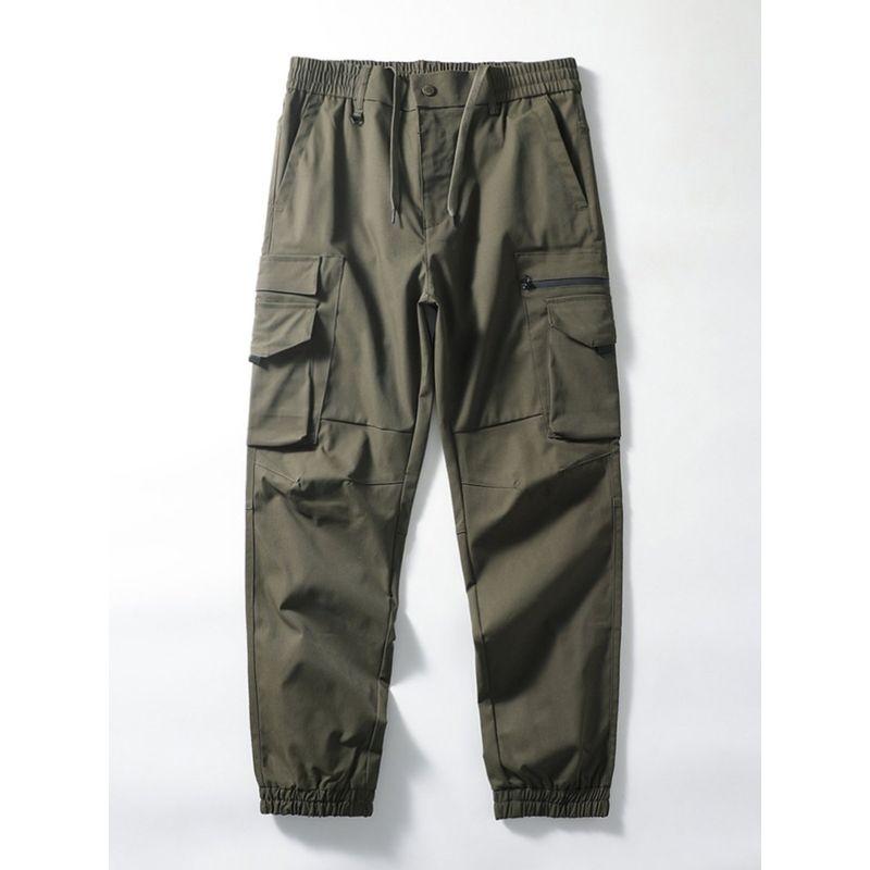 American Functional Ankle Banded Working Pants Men's Fall/Winter Trendy Straight-leg Pants Export Cattle Goods Multi-Pocket Slacks