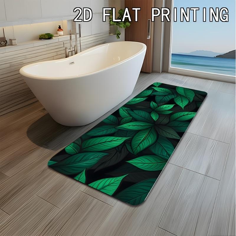 Modern Plant Runner Rug Green Tropical Leaf Forest Carpet For Bedroom Bedside Luxury Living Room Hallway Office Long Floor Mat