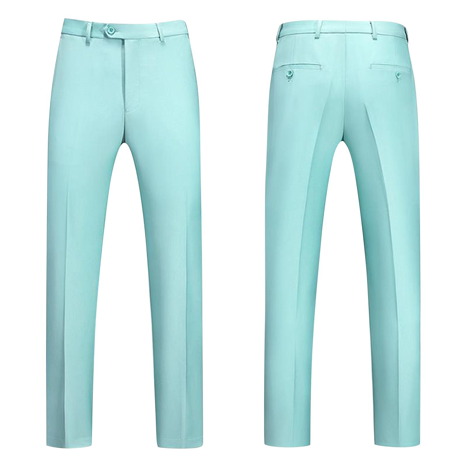 

Men s Oversized Solid Color Suit Pants Men s Business Casual Straight Leg Suit Pants 38