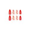 24pcs Detachable Ballerina Almond French Valentine's Day Fake Nails Love Heart