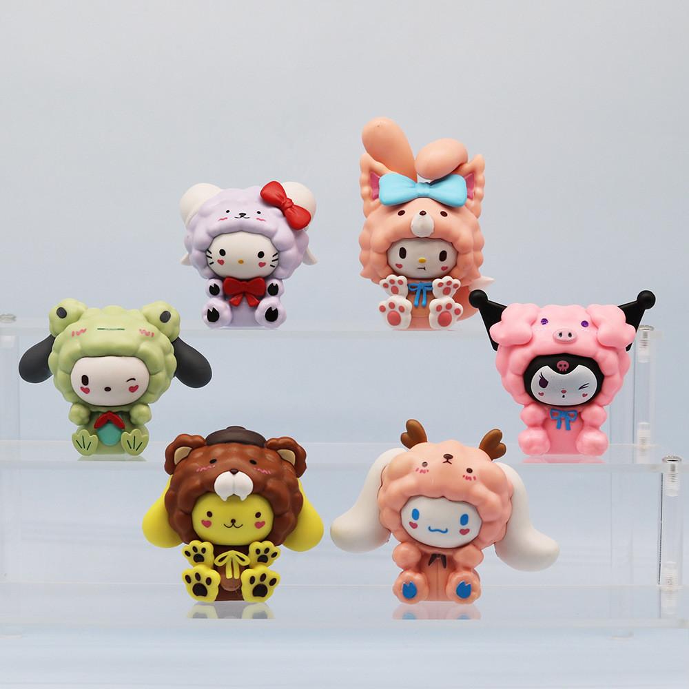 Cute 8th Generation Meledy 6-piece Set Pvc Desktop Decorative Figure Collection