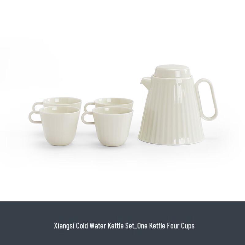 

Large Ceramic Teapot & Water Cup Set (1 Pot, 4 Cups)