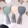 1Pc Silicone Spoon Non-Stick Cooking Spoon Stainless Steel Handle Anti-Scalding Pot Rice Spoon Durable Kitchen Gadgets