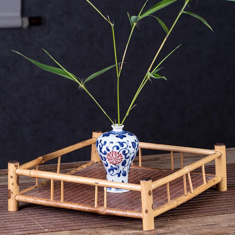 Blue and White Porcelain Sealed Vase Flower Arrangement Container Ceramic Hydroponic Flower Vase Tabletop Decoration Gift Crafts