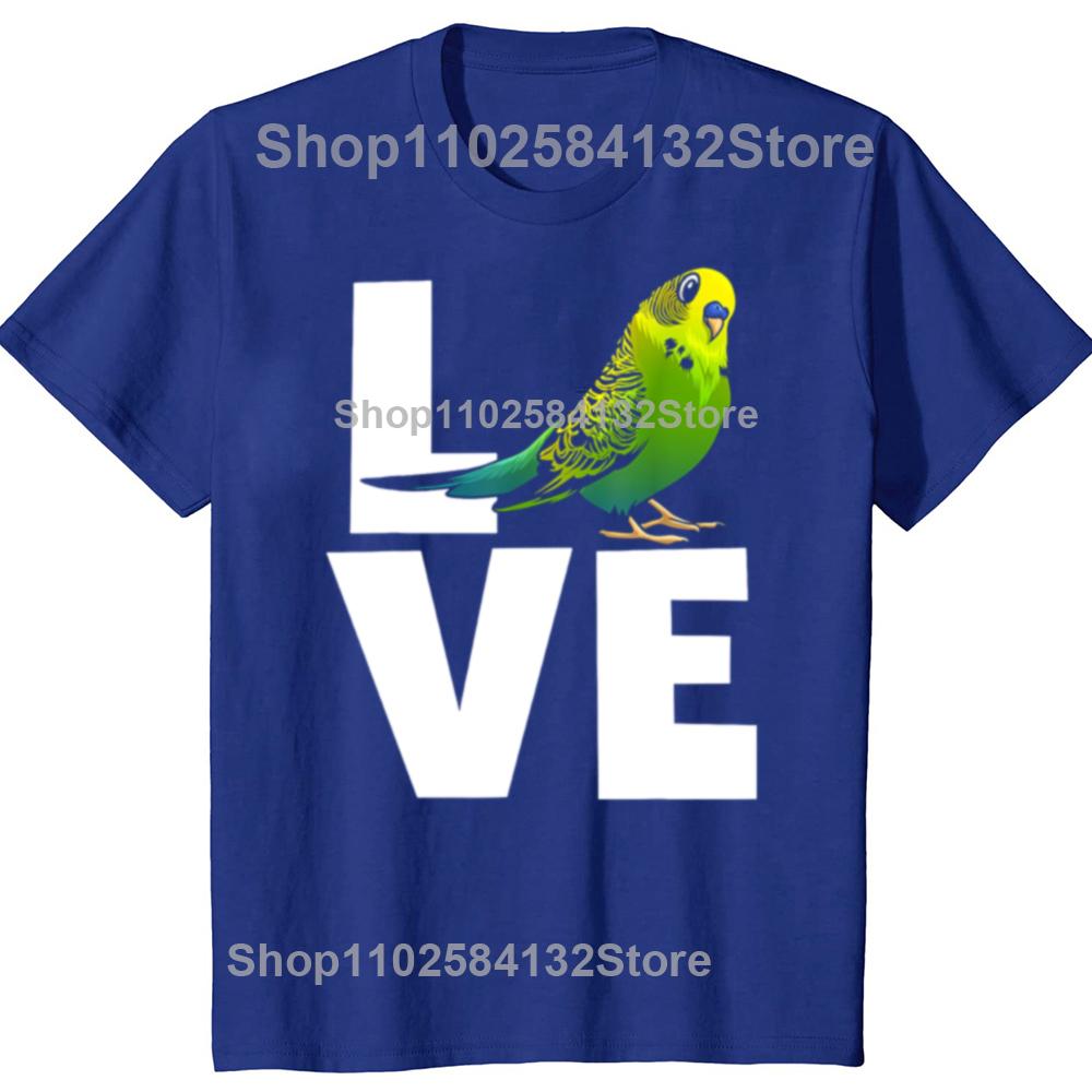 Funny Cute Budgerigar Design For Men Women Budgie Parakeet Animal T-shirts Fashion Casual Tshirt Cotton Loose Oversized T Shirt
