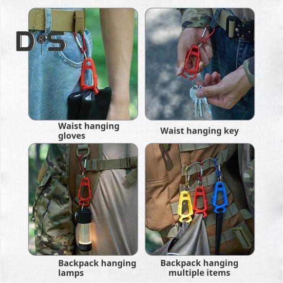 Outdoor Glove Clip with Carabiner Heavy Duty Hands-Free Multifunction Camping Hiking Work Glove Hanger Carrier Keeper Grabber Belt Clamp