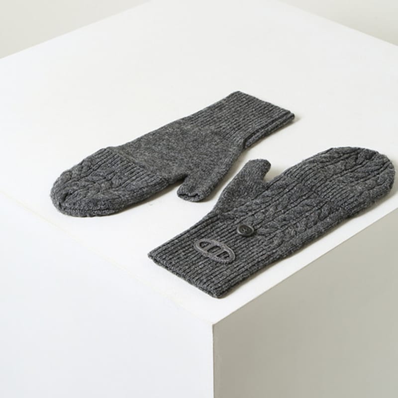 

athe vanessabruno Сумка Темно-серый Вязаные перчатки без пальцев AAGV4F605G3 XXX