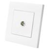 Ivory 86 Type 1-Gang Recessed TV Wall Socket with Steel Frame