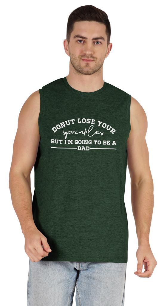 Inkmeso Men  s Tshirt   Donut Loose Your Sprinkles But I  m Going To Be A Dad   Graphic Tshirt For Pregnancy