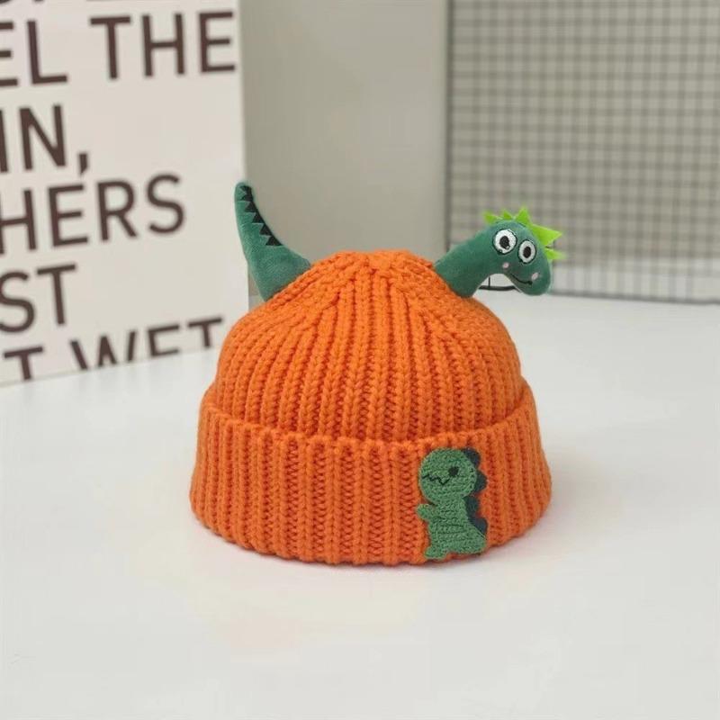 Winter new children's hats cute super cute cartoon shape boys and girls wool hats thermal hats sleeves knitted hats