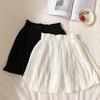 Sommer Chiffon Kurzer Rock Hohe Taille Schlankmachend Falten Anti-Rutsch Rock