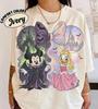 Minnie Maleficent and Daisy Aurora Comfort Colors T-Shirt, Retro Disney Villains Princess Shirt, Matching Magical Vacation Tee, Cute Gift