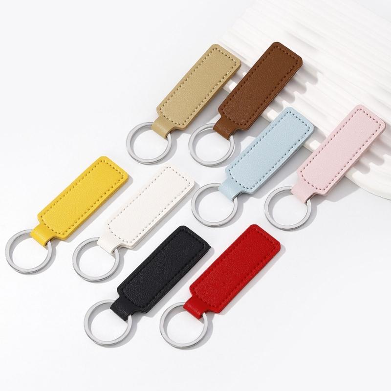 PU Leather Keychain Organizers Lightweight Design Water Resistant For Motorcycles Car Home Keys Easy Carry Daily Commute