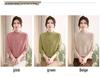 2026 Fashionable Faux Two-Piece Knit Sweater for Middle-Aged and Elderly Women - Stylish Autumn/Winter Half-High Collar Top