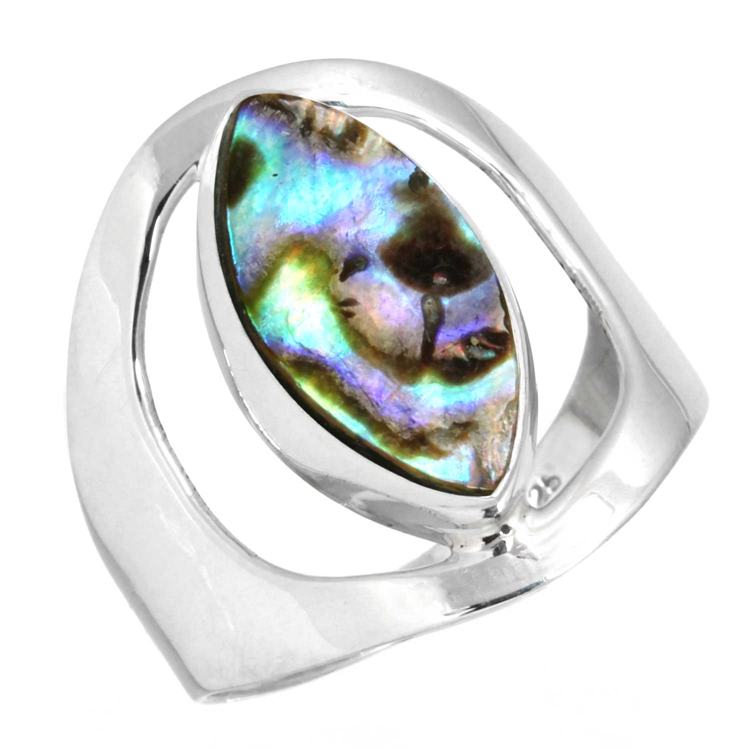 

Кольцо из стерлингового серебра 925 пробы Женское с драгоценным камнем Ручная работа Ювелирное изделие Подарок на годовщину Аквамариновый халцедон Раковина абалона Синий солнечный камень Лабрадорит Пренит 8.5