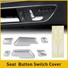 Door Chrome Seat Adjust Switch Cover Fit Mercedes-Benz Button E Class Trim W212