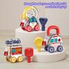 Baby Early Education Simulation Car Key Toy Learning Lock with Key Set Parent-children Interactive Unlocking Toy Montessori Toys