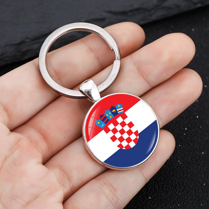 European Cup & World Cup National Flag Keychain Ornaments