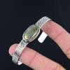 Natural Labradorite Gemstone 925 Sterling Silver Bangle Adjustable For Women