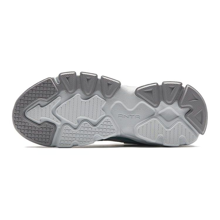 Anta Comfortable Versatile Trendy Shock Absorbing Wear Resistant Kids Casual Shoes Kids Casual Shoes Gray Green A312418861-1