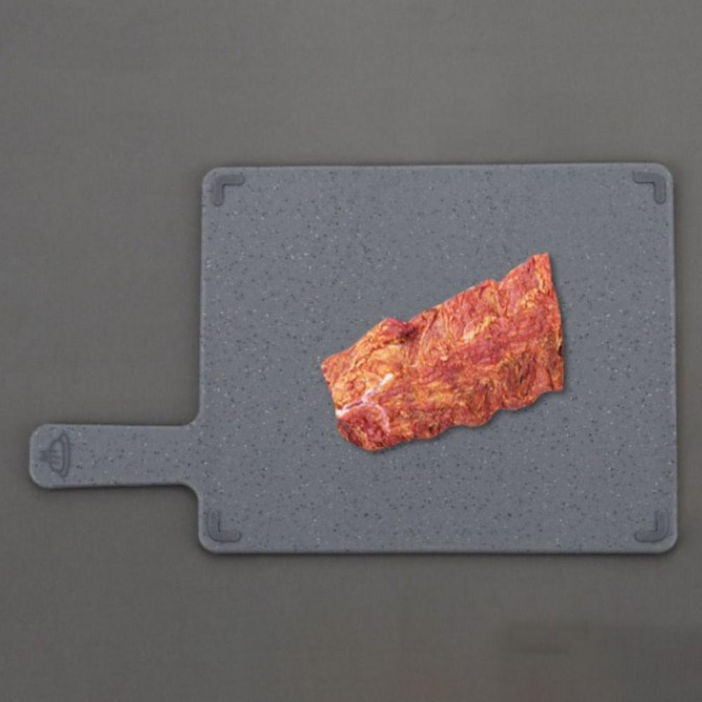 4 Pieces Non-slip Chopping Board Set with Storage Rack Slicing Board  Complementary Foods