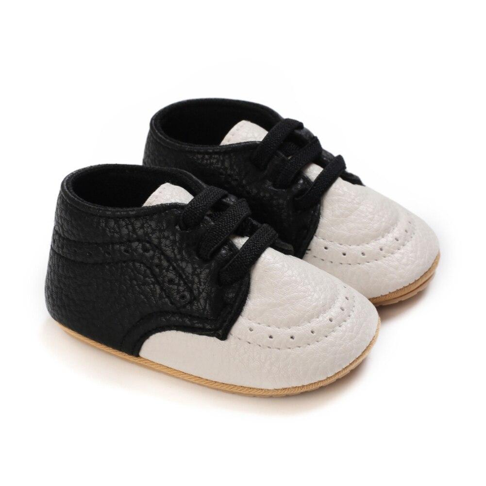 Baby Boy First Walkers Pantofi cu talpă moale Pantofi pentru pătuț Cizme calde Pantofi anti-alunecare Pantofi solidi din PU