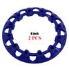 2Pcs 8-inch ATV Wheel Trim Hub Protection Decor Rim Cap Universal Vehicle All Terrain Wheel Plastic Cover Fit 8 Inch Tires
