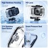 PULUZ for GoPro MISSION 1 / 1 PRO 60m Waterproof Housing Diving Protective Case with Anti-fog Sheets