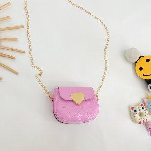 Lindas Bolsas Transversais Infantis de Couro Envernizado Fofa Mini Bolsa de Ombro para Meninas Pequenas para Crianças Moda Porta-Moedas Pequenas Bolsas de Mão