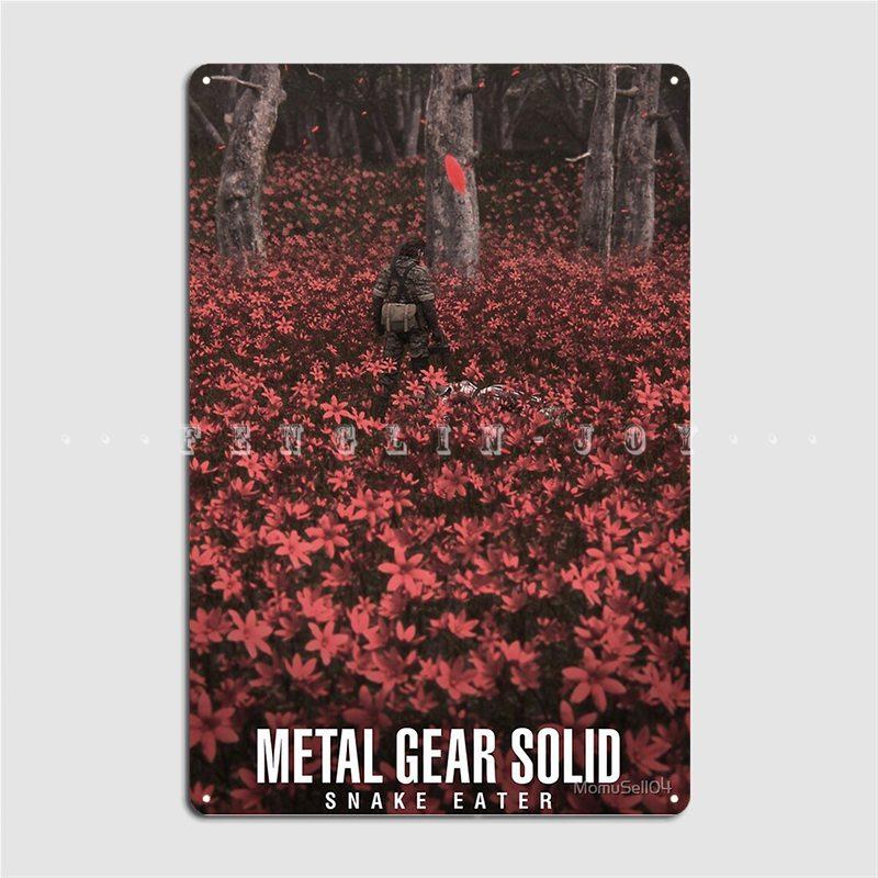DORA Tin Sign Metal Gear Solid Big Boss And The Boss Metal Sign Club Party Pub Garage Customize Wall Decor Tin Sign Posters
