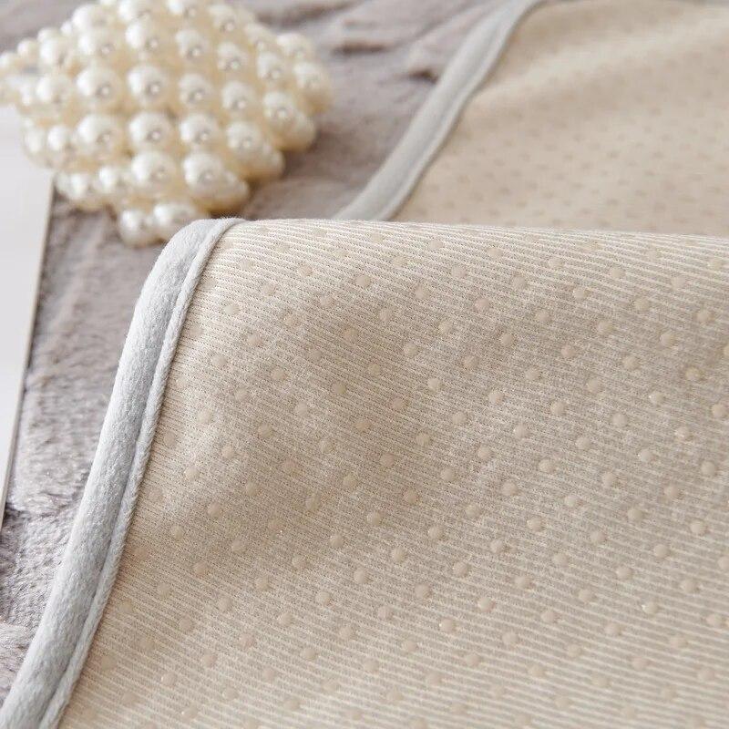 Plyšový polštář na pohovku Teplý listový potah na pohovku Protiskluzový potah na područky Ručník Opěradlo Zesílený polštář Zima Nový Králík