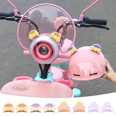Electric Vehicle Stickers Motorcycle Helmet Decorative Stickers Cat Ear And Bear Ear Accessories Cute Accessories