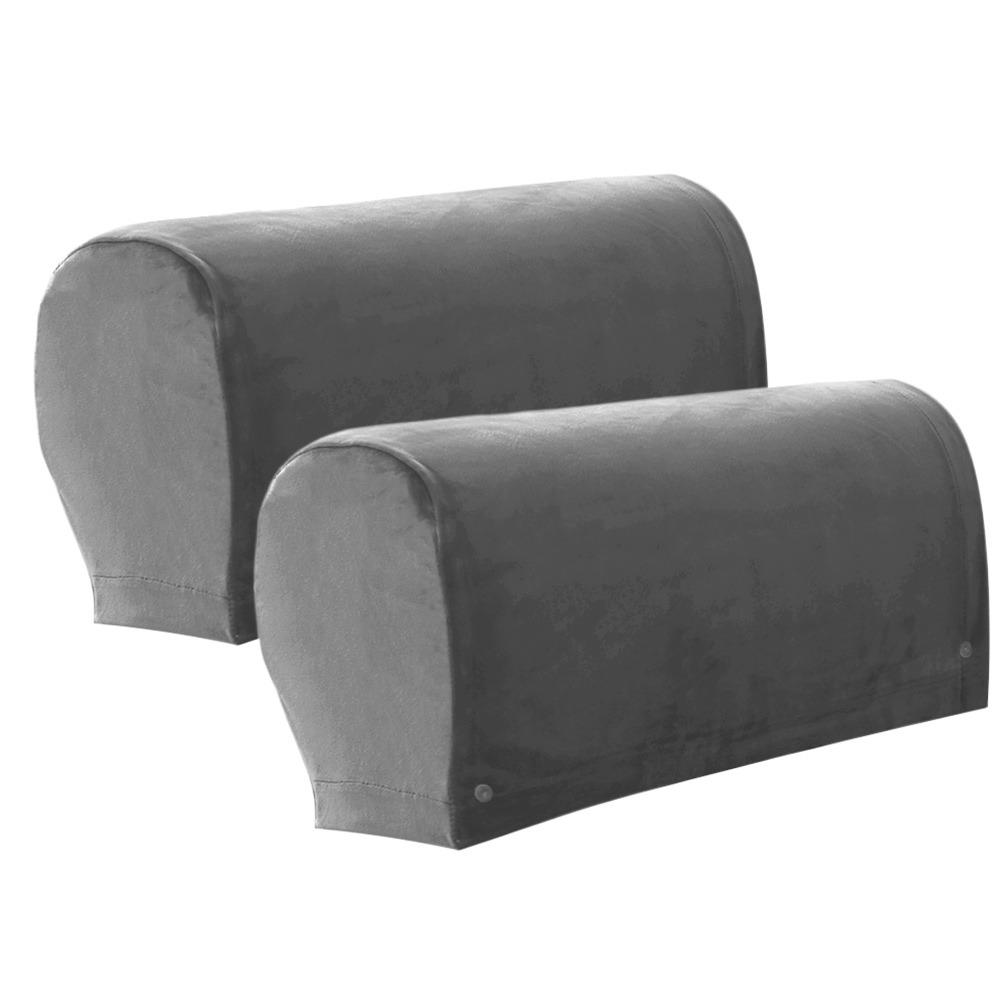 Housse de canapé élastique 2 pièces, protection extensible pour accoudoirs de canapé, cadeaux