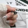 Cross Personality Niche European and American Punk Gender-Free Wind Dark Wind Ring Versatile Couple Ring Trendy Cool