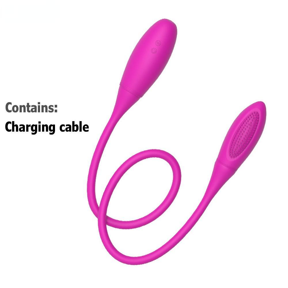 Double Head Vibrator Sex Toy Dildos AV Vibrating Pen Anal Wand Female Clitoral Stimulator Massager Adult Sex Toy 7 Frequency Masturbate