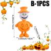 Decorative Knick-knacks Cartoon Pumpkin Man Statue Cute Figurine Resin Crafts for Halloween Decoration Evenements Kids Gift