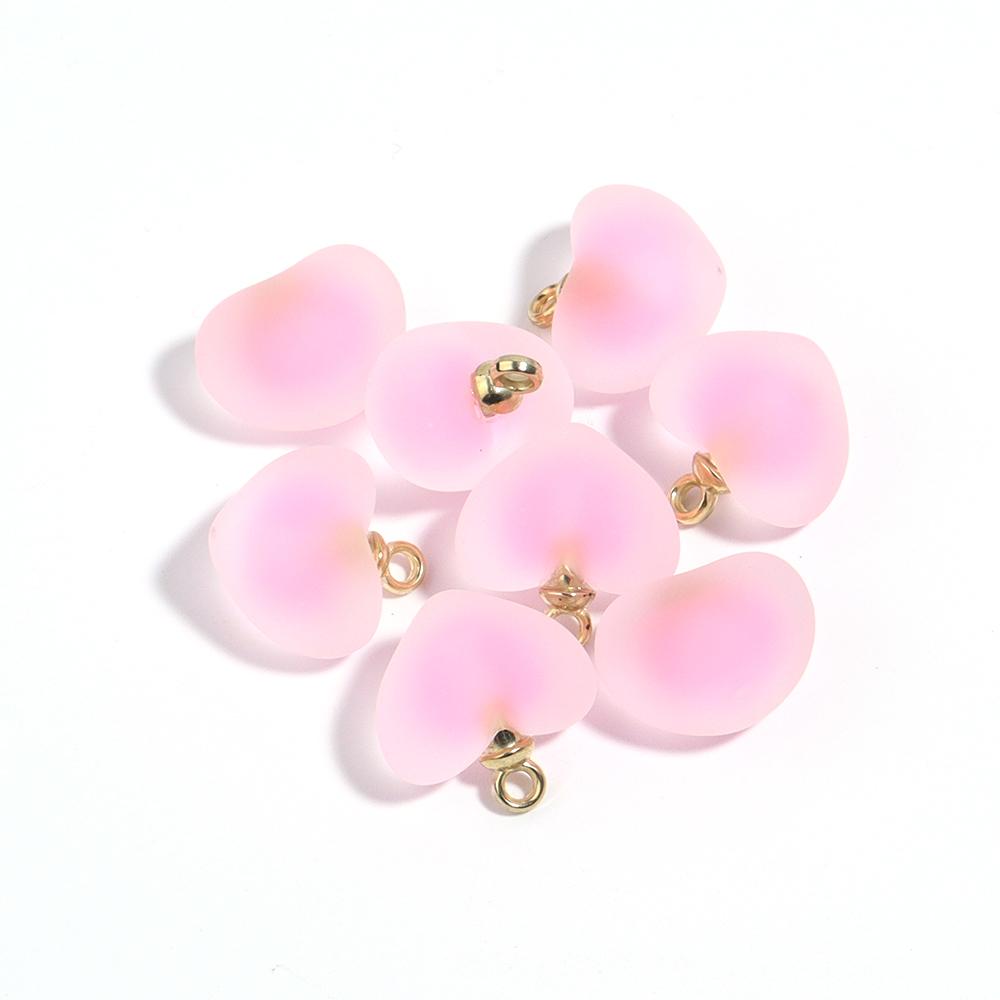 10Pcs Acrylic Frosted Colorful Heart Charms Round Charms For Jewelry Making DIY Bracelet Necklace Earrings Pendants Accessories