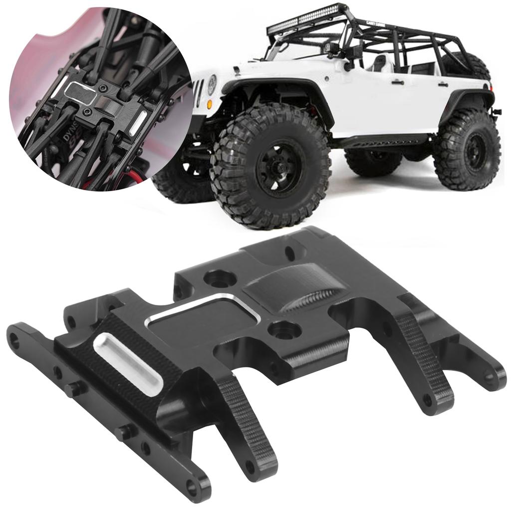 124 Simulationsauto Aluminiumlegierung Getriebe Unterfahrschutz für Axial SCX24 90081 AXI00002